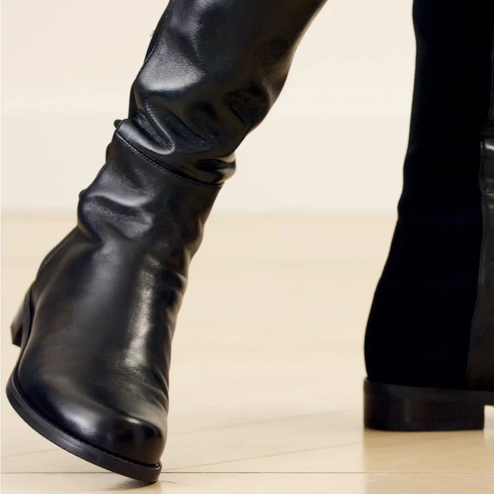 Stuart Weitzman 5050 Bold Leather Over-The-Knee Boots size 6.5 New Retaill $795